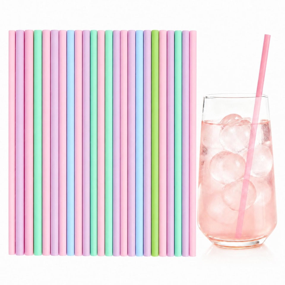 Paper Straw Color - 25/50/100PCS Disposable Paper Straws Solid Color