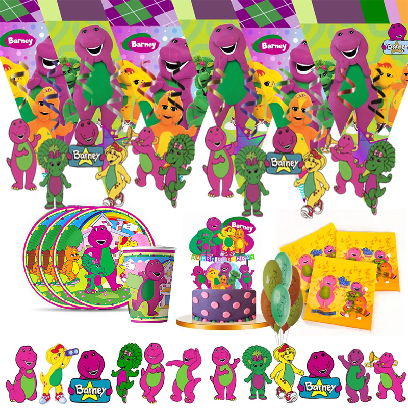 Table Cloth Disposable - Dinosaur Barney Party Supplies Decorations Kids