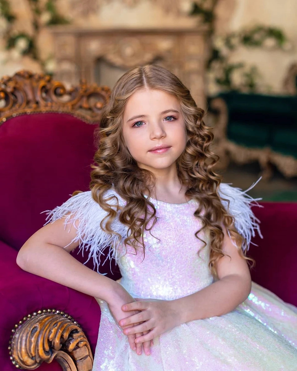 Birthday Sash Glitter - Customized Glitter Flower Girl Dress For