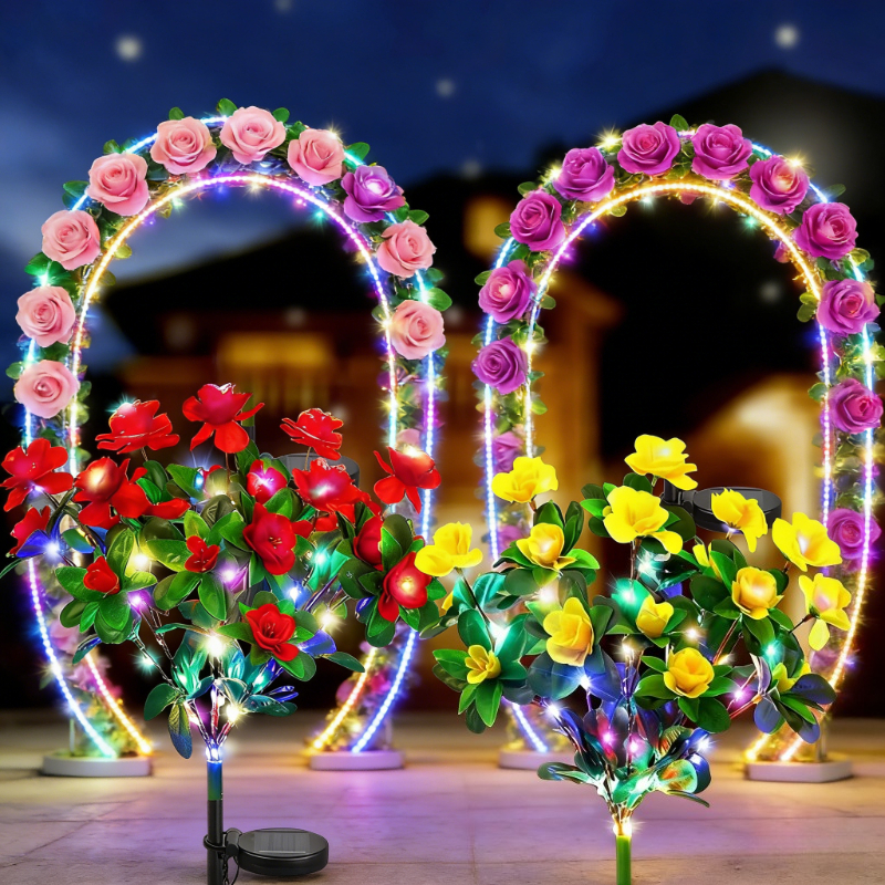 Neon Sign Party - Waterproof LED Solar Rhododendron Flower Lights
