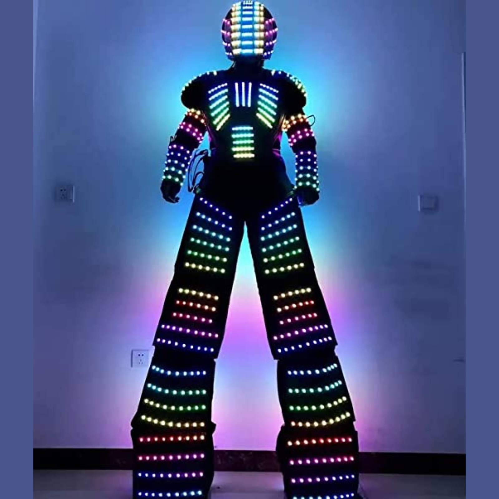 Event Party Dj - Adult LED Robot Costume Luminous DJ