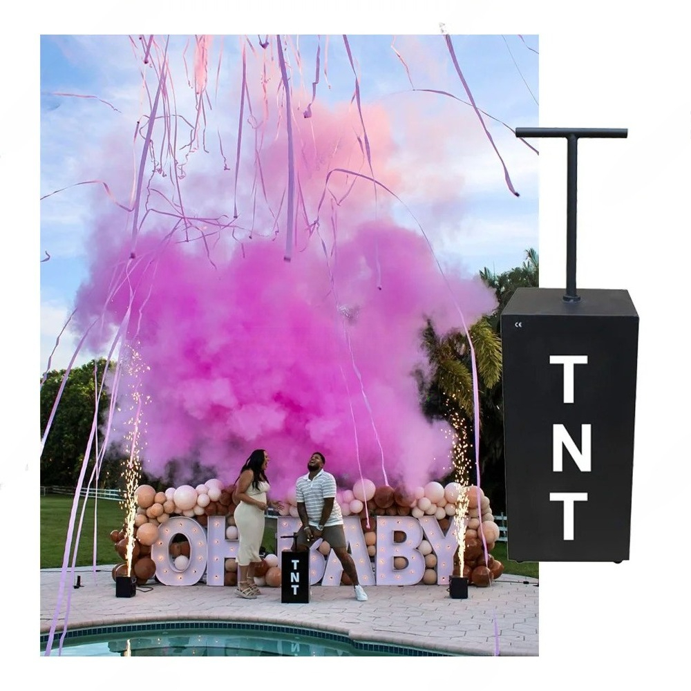 Confetti Cannon Tube - Popular Electronic Remote-controlled Color Smoke Sprayer