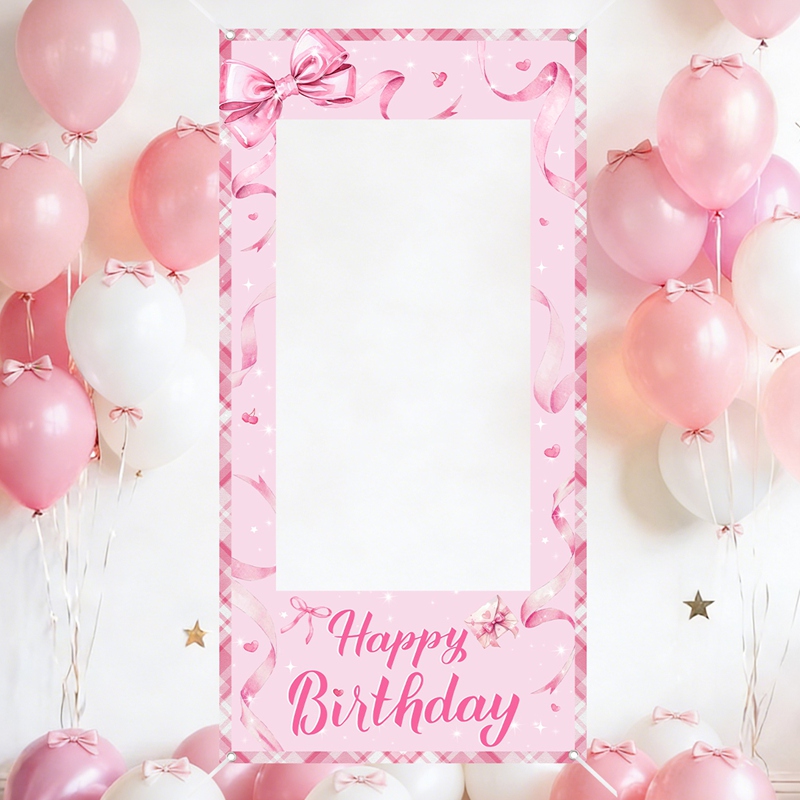 Photo Booth Frame - Pink Bow Photo Booth Frame Sweet