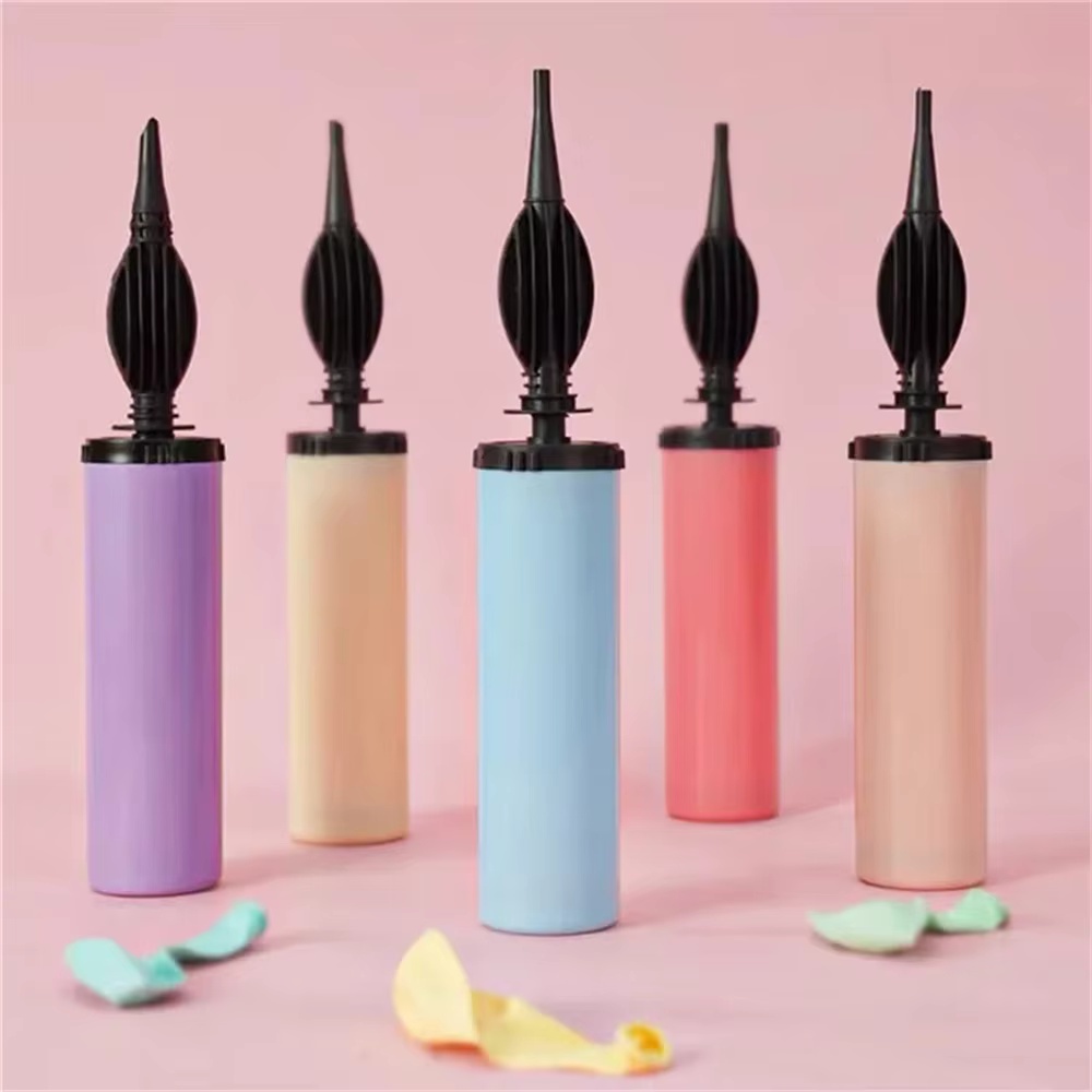 Balloon Pump Hand - 1/3 Pcs Random Macaroon Balloon Pump