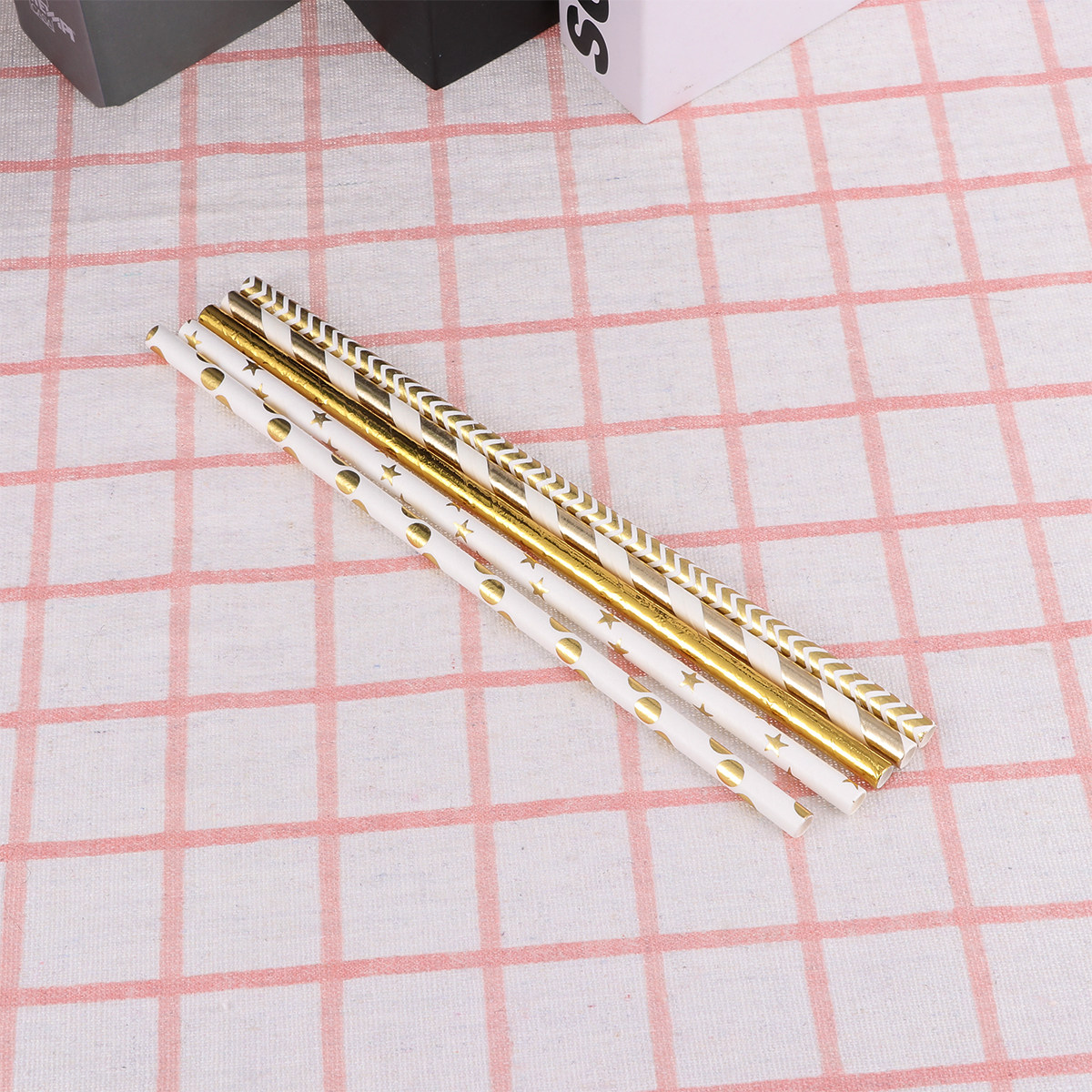 Paper Straw Color - 50Pcs Love Heart Paper Straws Biodegradable