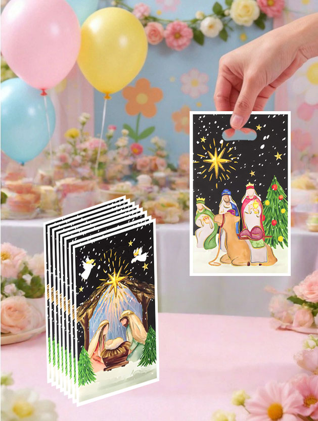 Party Event Supply Store - 20Pcs/40Pcs Christening-Themed Gift Bags, Night and