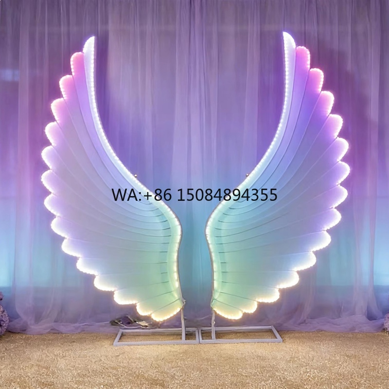 Event & Party Supply Photos - Glowing Angel Wings Light Props Color