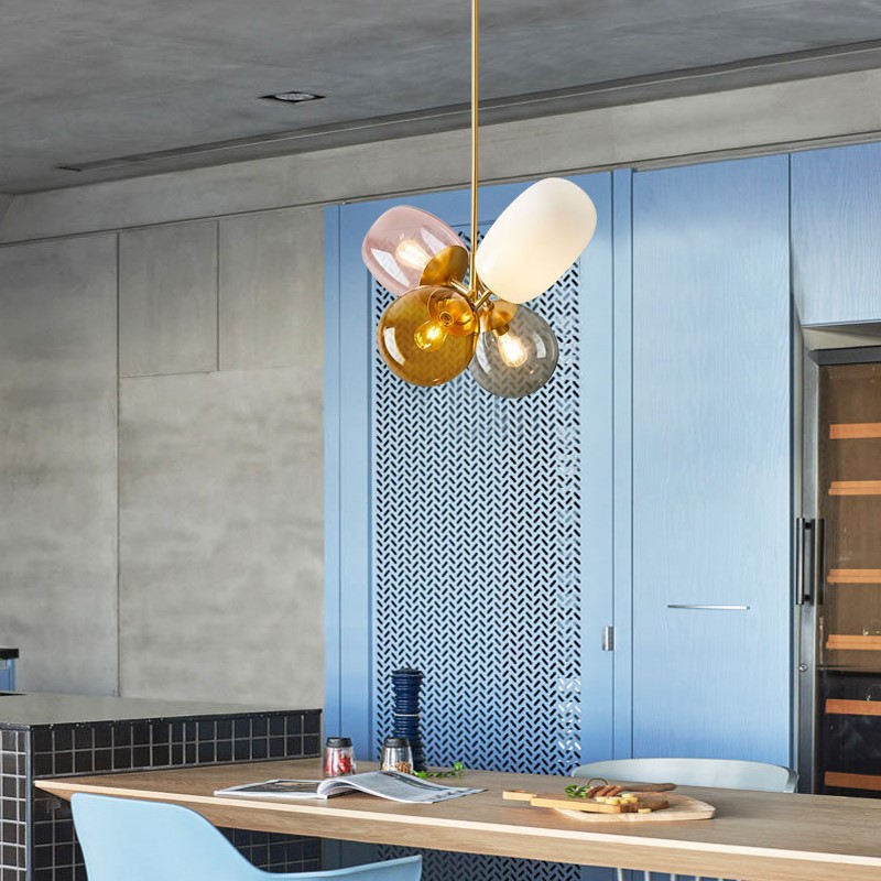 Led Balloon Light - YEBMLP Macaron Glass Pendant Lamp Balloon