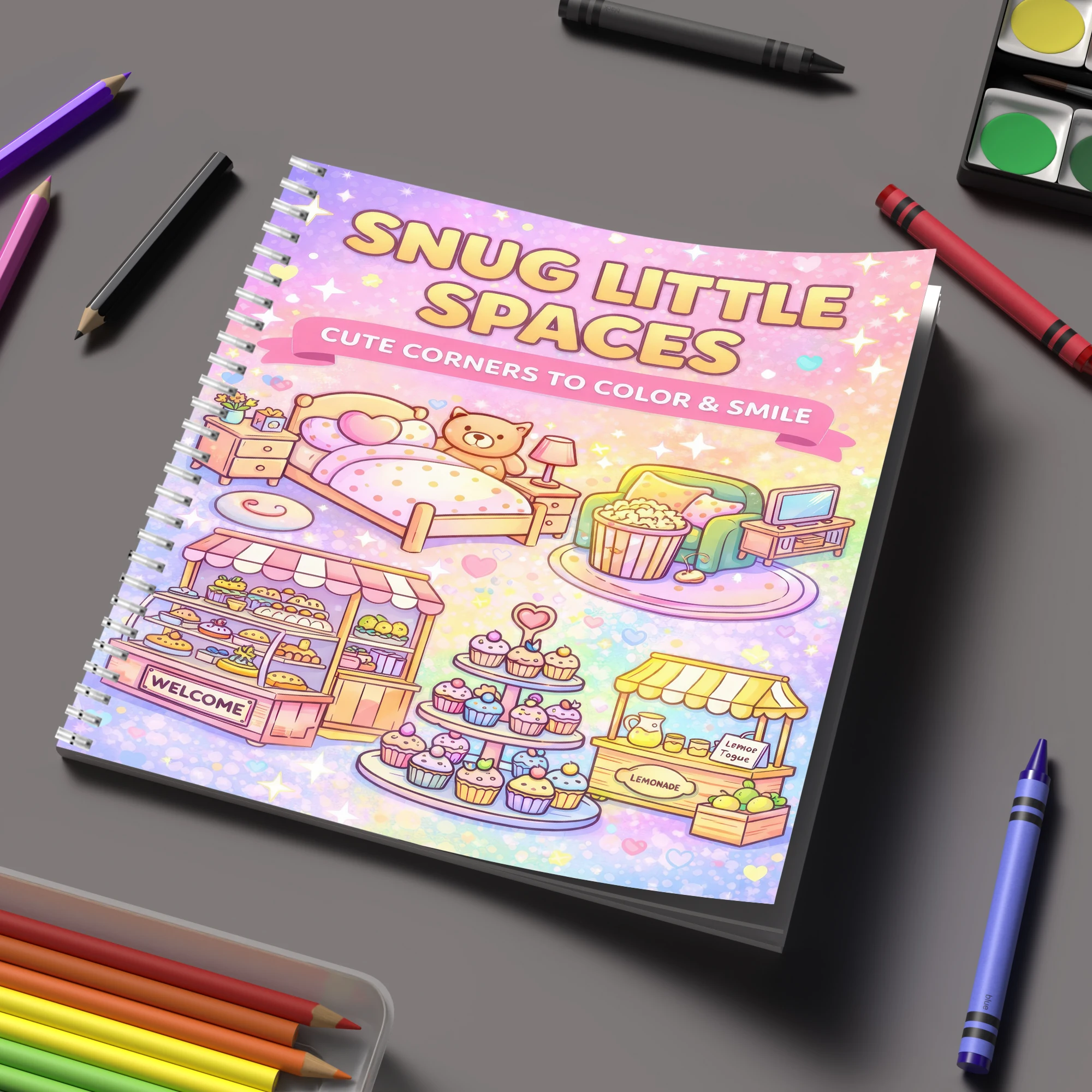 Supply Event - Coloring Book Little Spaces for Adult