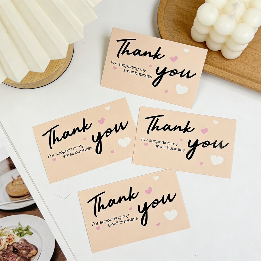 Party Event Supply Store - 50/100pcs Thank You Cards, for Small