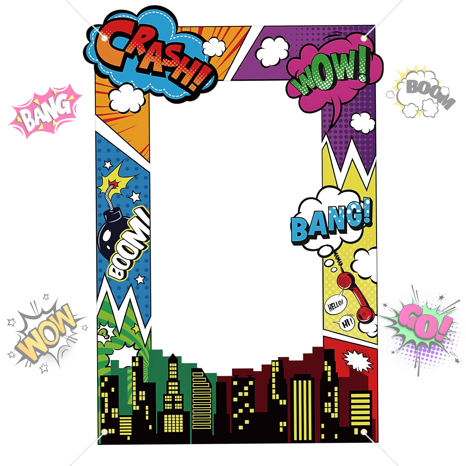 Photo Booth Frame - Super Hero Photo Prop Hero Birthday