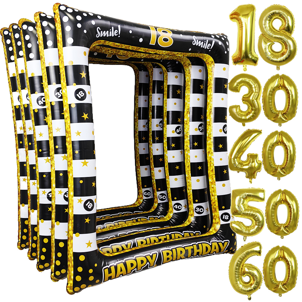 Photo Booth Frame - 18th 30th 40th 50th 60th Birthday
