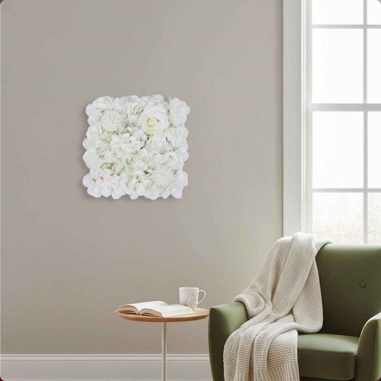 Flower Wall Panel - Artificial Blossom Wall Panel Easy to