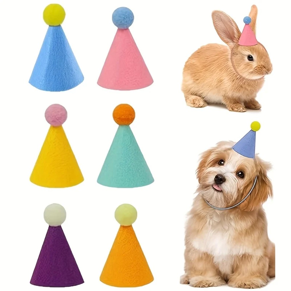 Party Hat Cone - 6 pcs Mini Party Hats: Lightweight