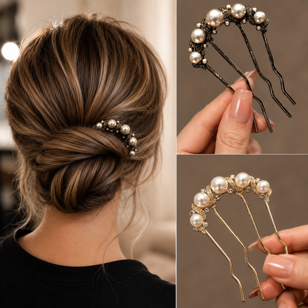 Event Suppliers - Korean Pearl Hair Fork for Women