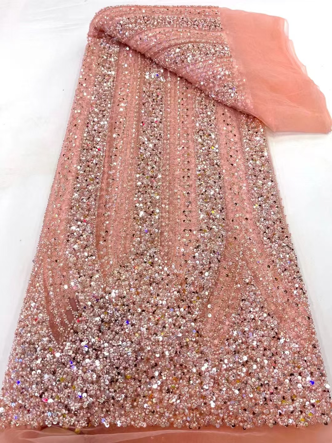 Glitter Tablecloth - 1 Yard Luxury african fabric for