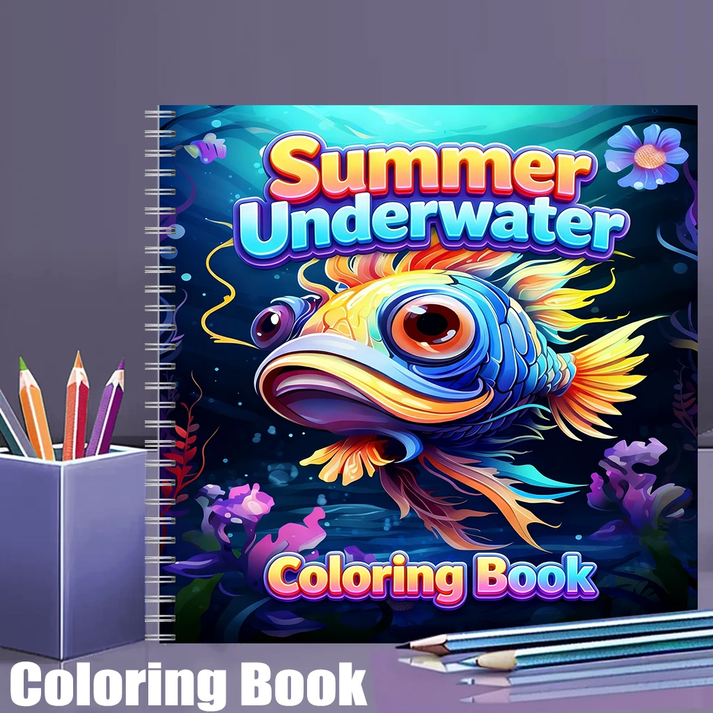 Supply Event - Summer Underwater Coloring Book for Adults,