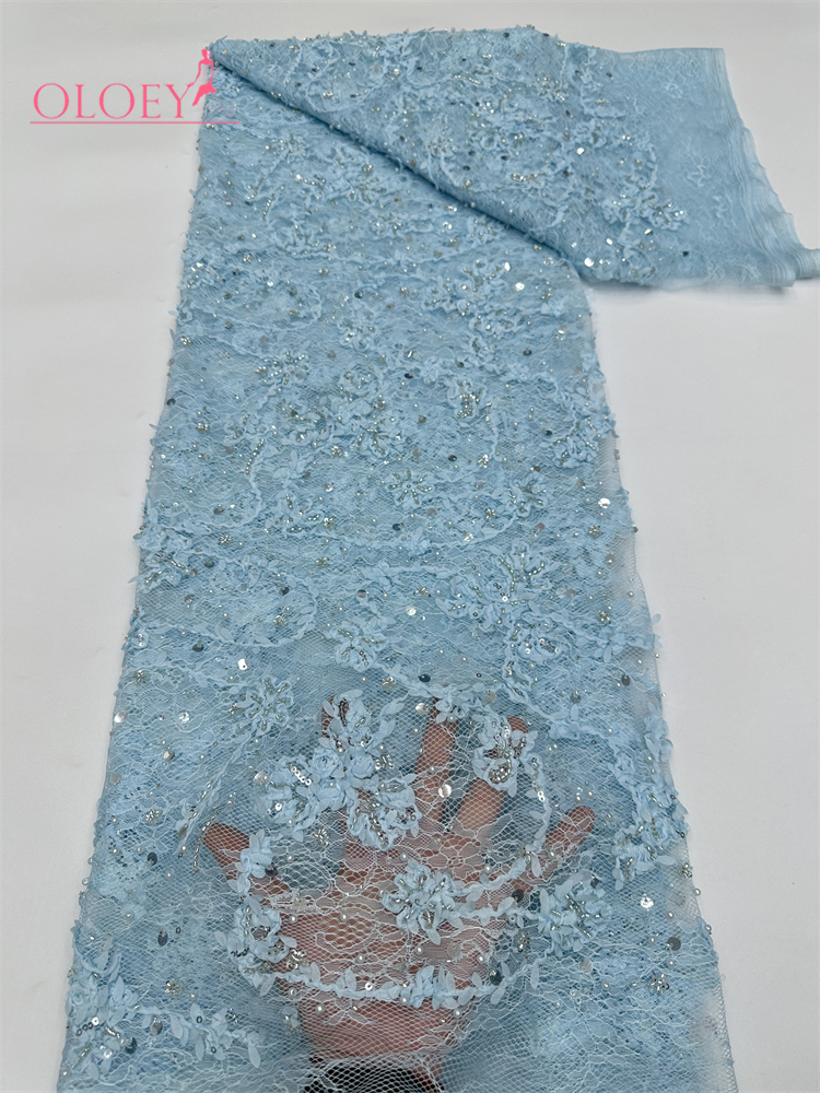 Glitter Tablecloth - OLOEY Elegant African Sequin Tulle Embroidered