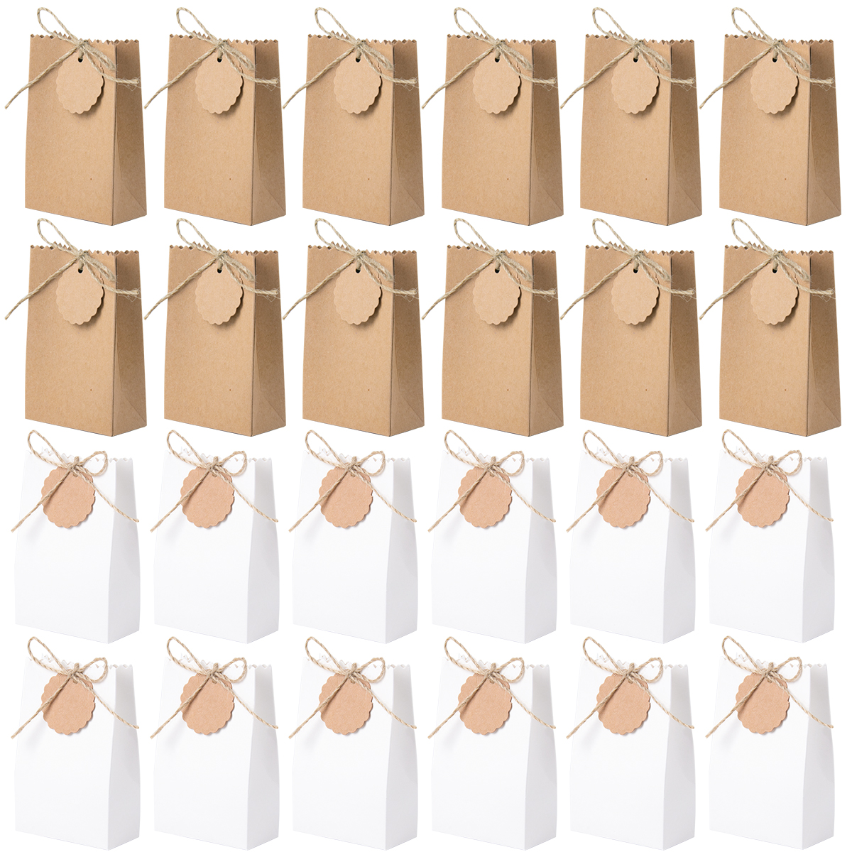 Event Party Box - 10/20/30pcs Retro Kraft Paper DIY Gift