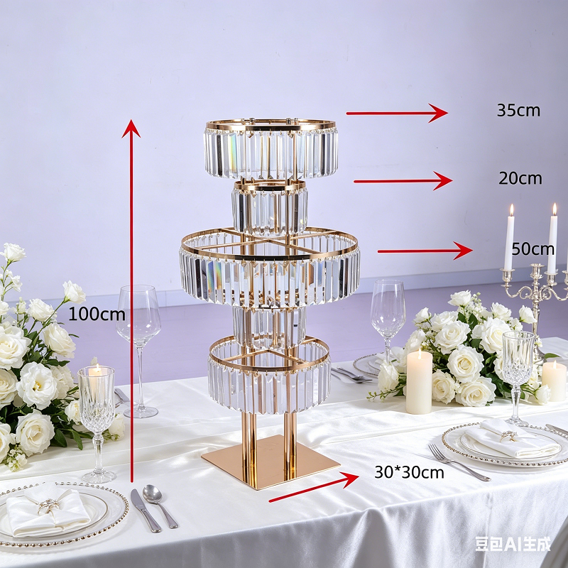 Party Event Supply Store - 4 PCS Flower Rack Crystal Road