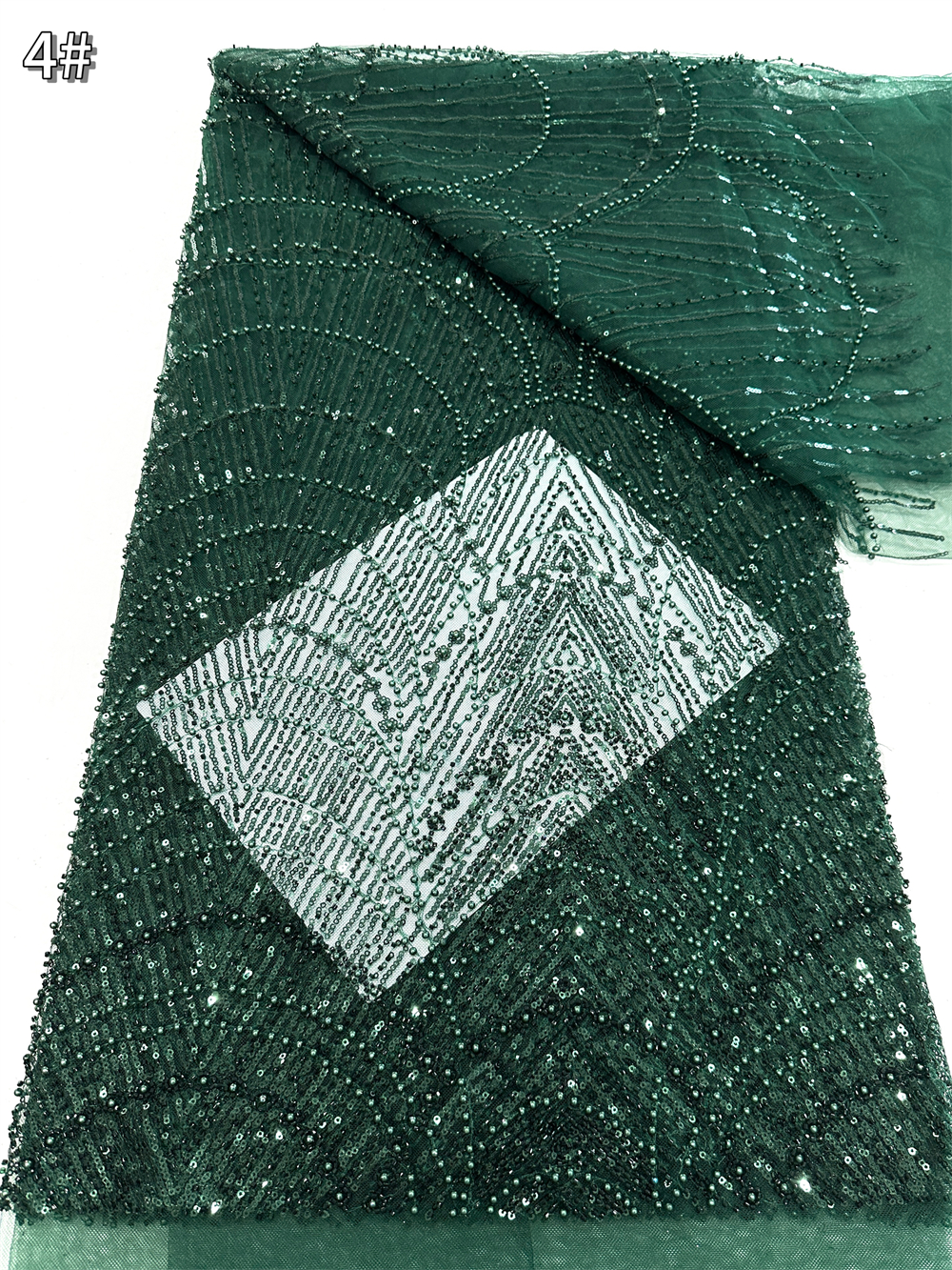 Glitter Tablecloth - African French Sequined Lace Fabrics 2025