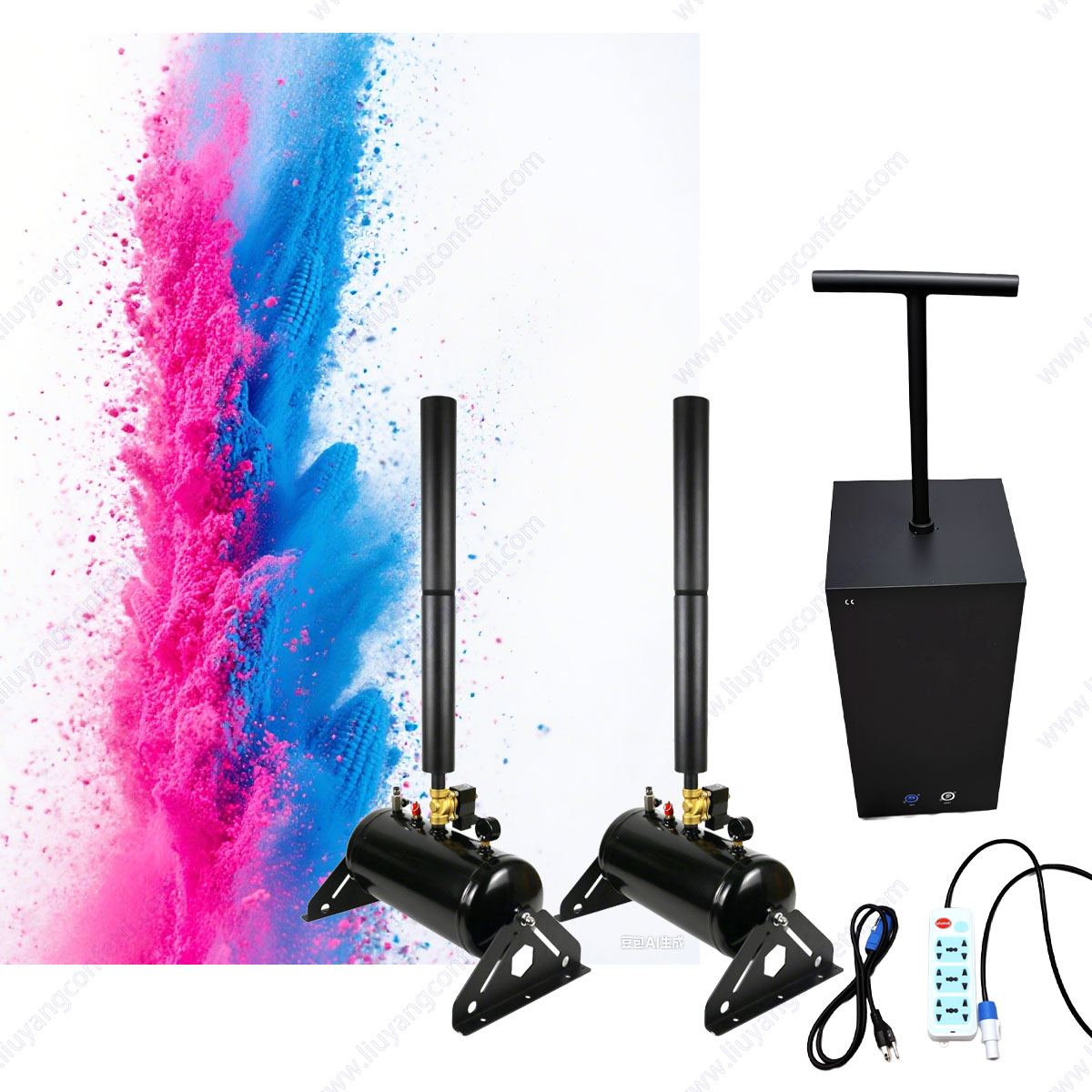 Confetti Cannon Tube - Confetti Streamer Baby Shower Machine Compressor