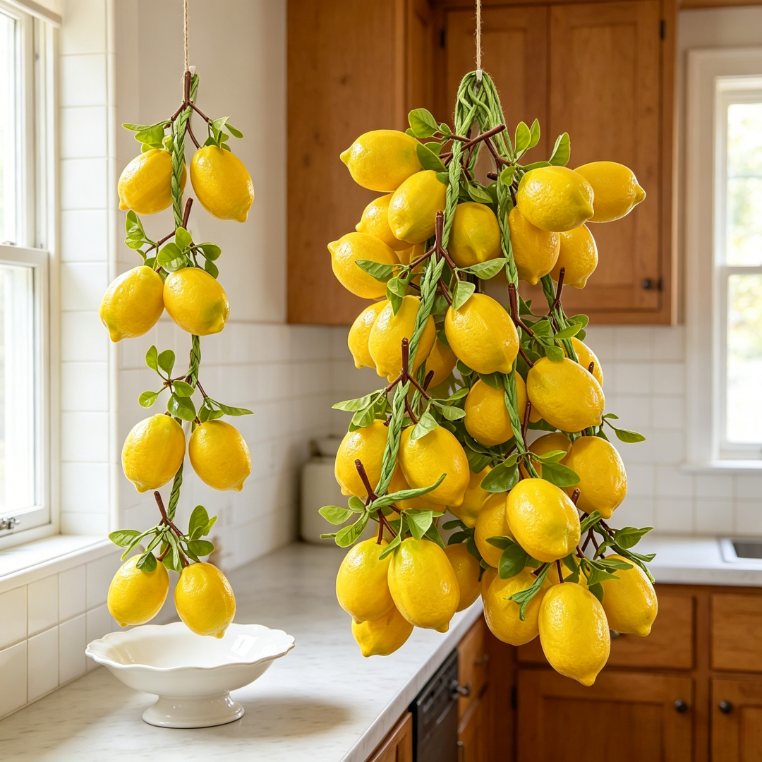 Centerpiece Stick - Artificial lemon skewers, Realistic simulated fruit