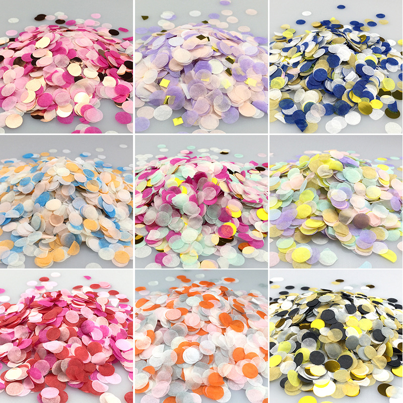 Confetti Cannon Tube - 1000pcs/bag 1cm Paper Confetti Mix Color