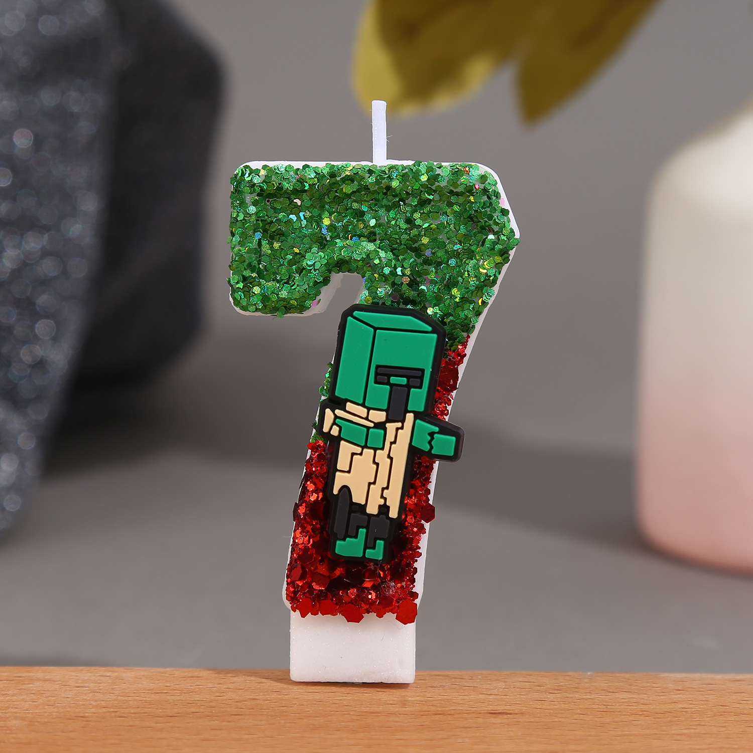 Event Supplies - Minecraft Creative Cartoon Numbers Birthday Cake