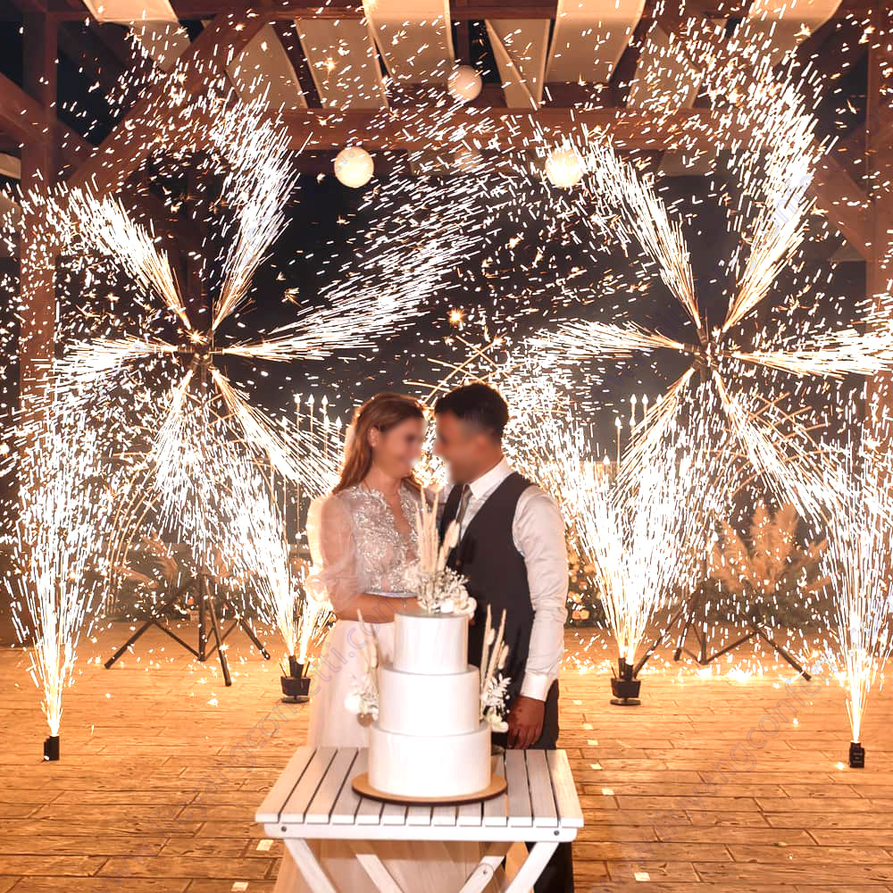 Confetti Cannon Tube - Light Effect Cold Flame Machine Double