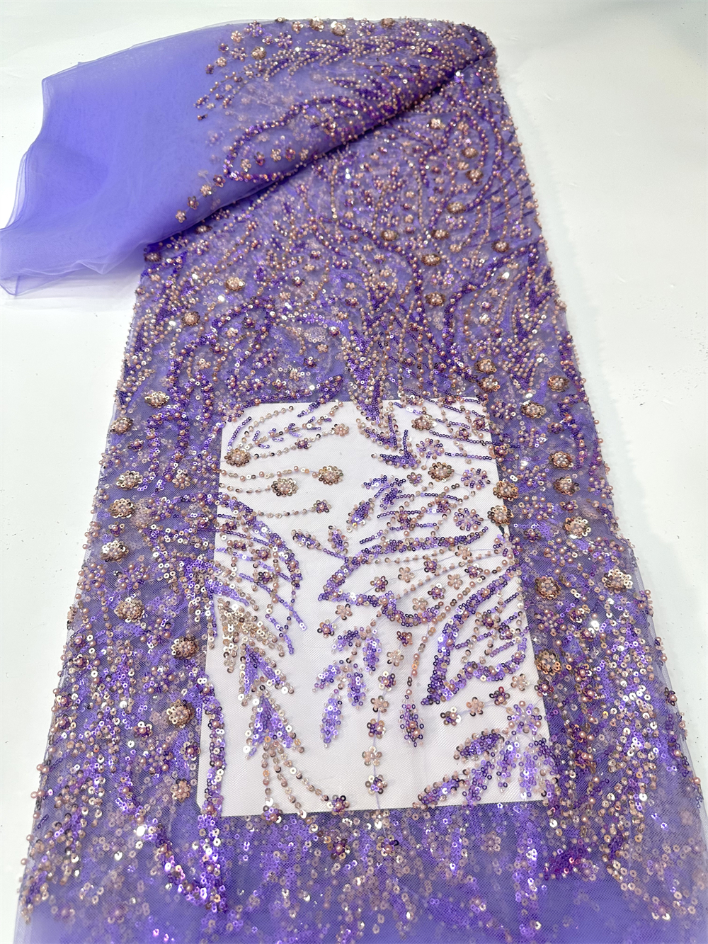 Glitter Tablecloth - African Luxury French Beaded Lace Fabric