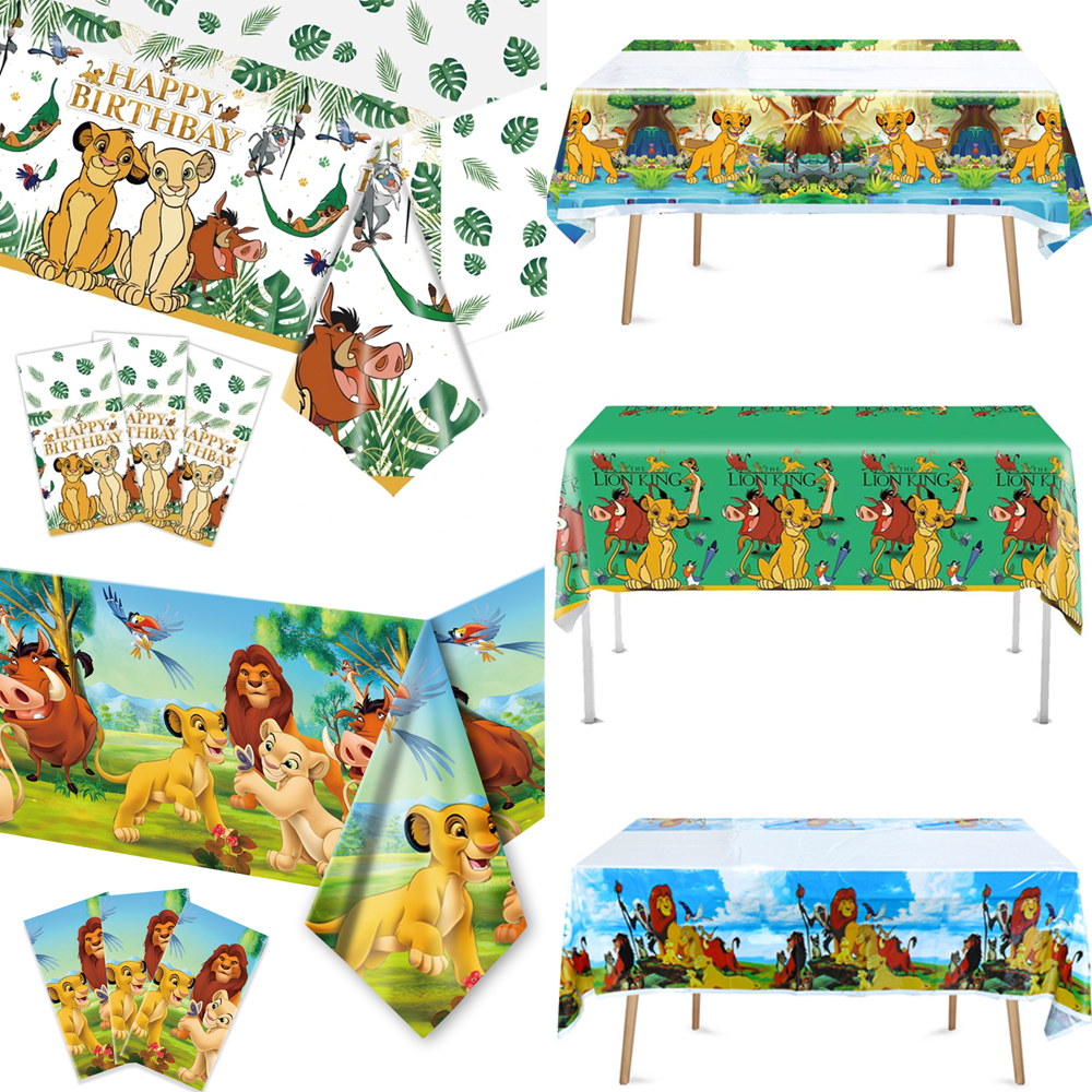 Table Cloth Disposable - Simba Lion King Tablecloth Birthday Party