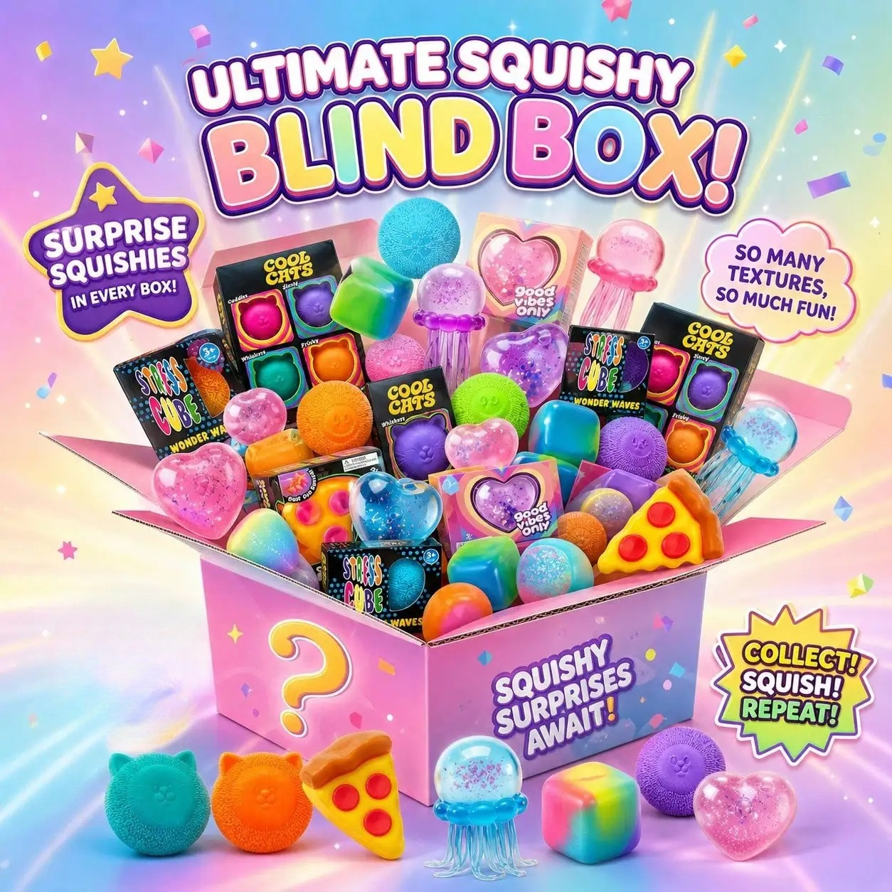 100+Pcs Sensory Squishy Blind  - Event Party ulasan dan harga