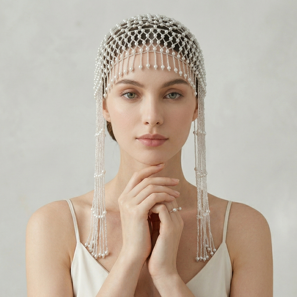 Luxury Pearls Beaded Headwrap  - Event Suppliers ulasan dan harga