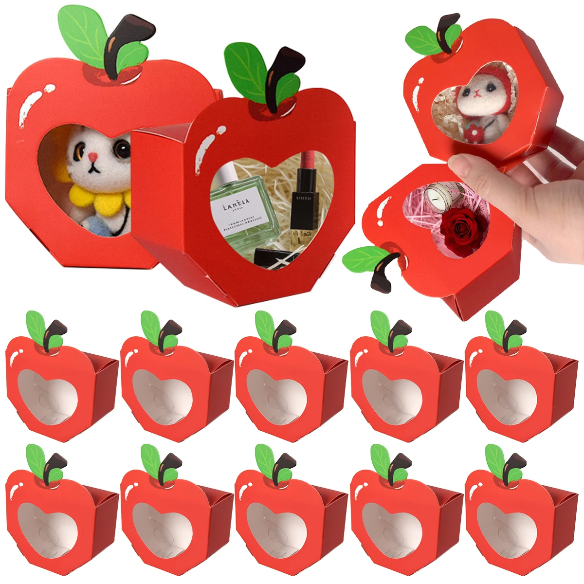 10/20Pcs Apple Window Candy Bo - Event Party Box ulasan dan harga