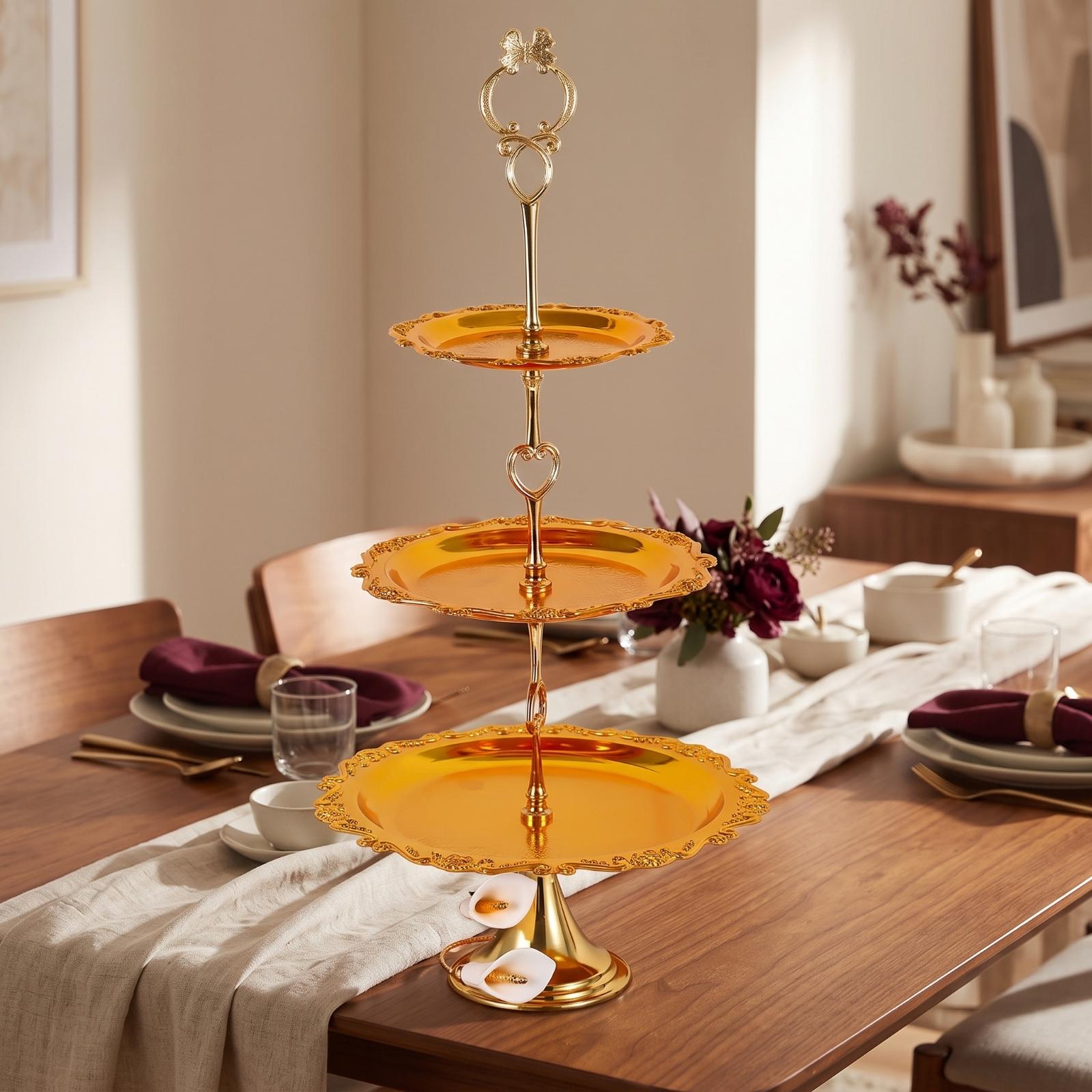 Metal Multi Tier Dessert Stand - Cupcake Stand Tier ulasan dan harga