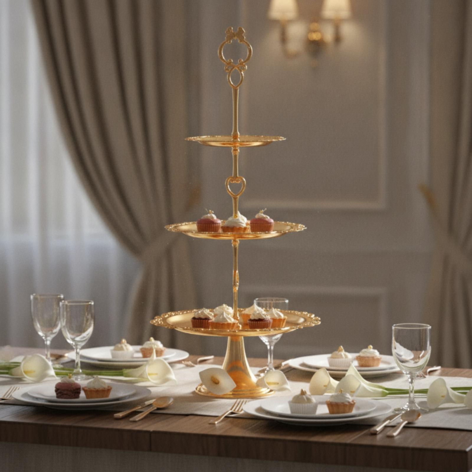 Metal Multi Tier Dessert Stand - Cupcake Stand Tier ulasan dan harga