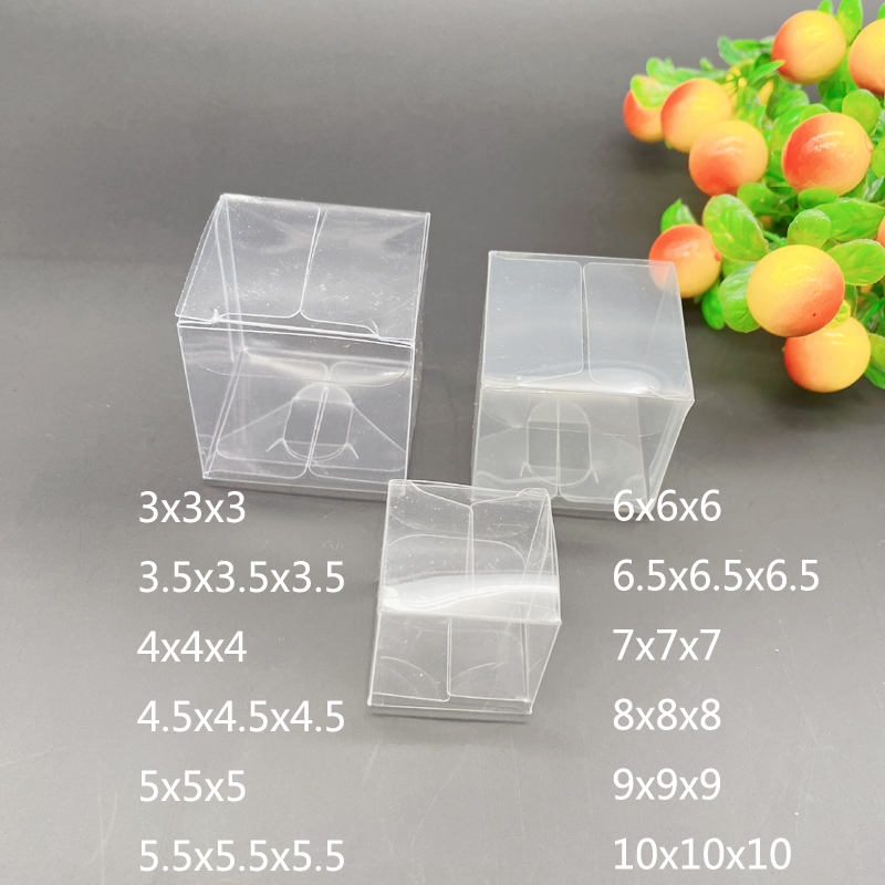 100pcs 3-10cm Square Plastic G - Event Party Box ulasan dan harga