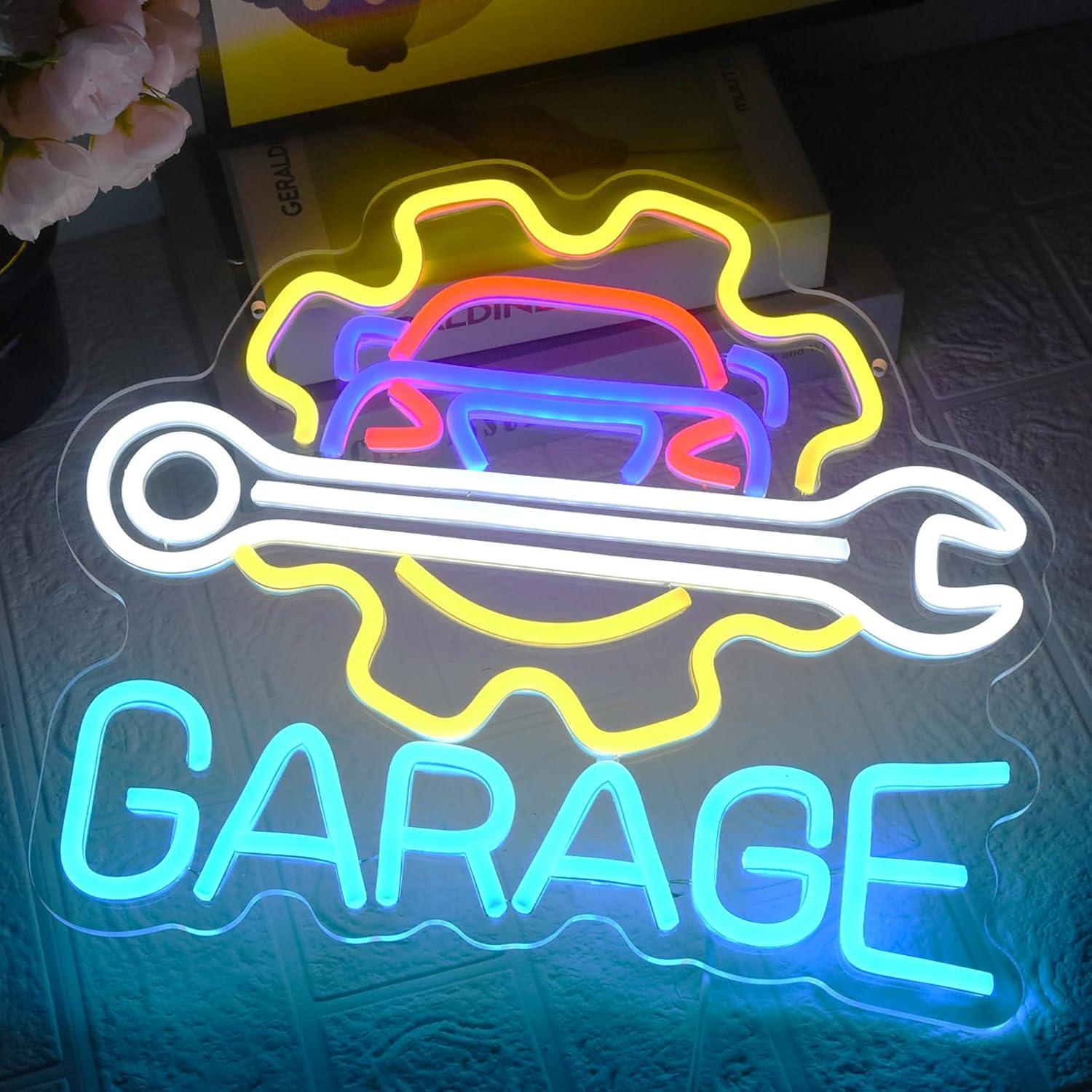 Garage Neon Sign USB Powered L - Neon Sign Party ulasan dan harga