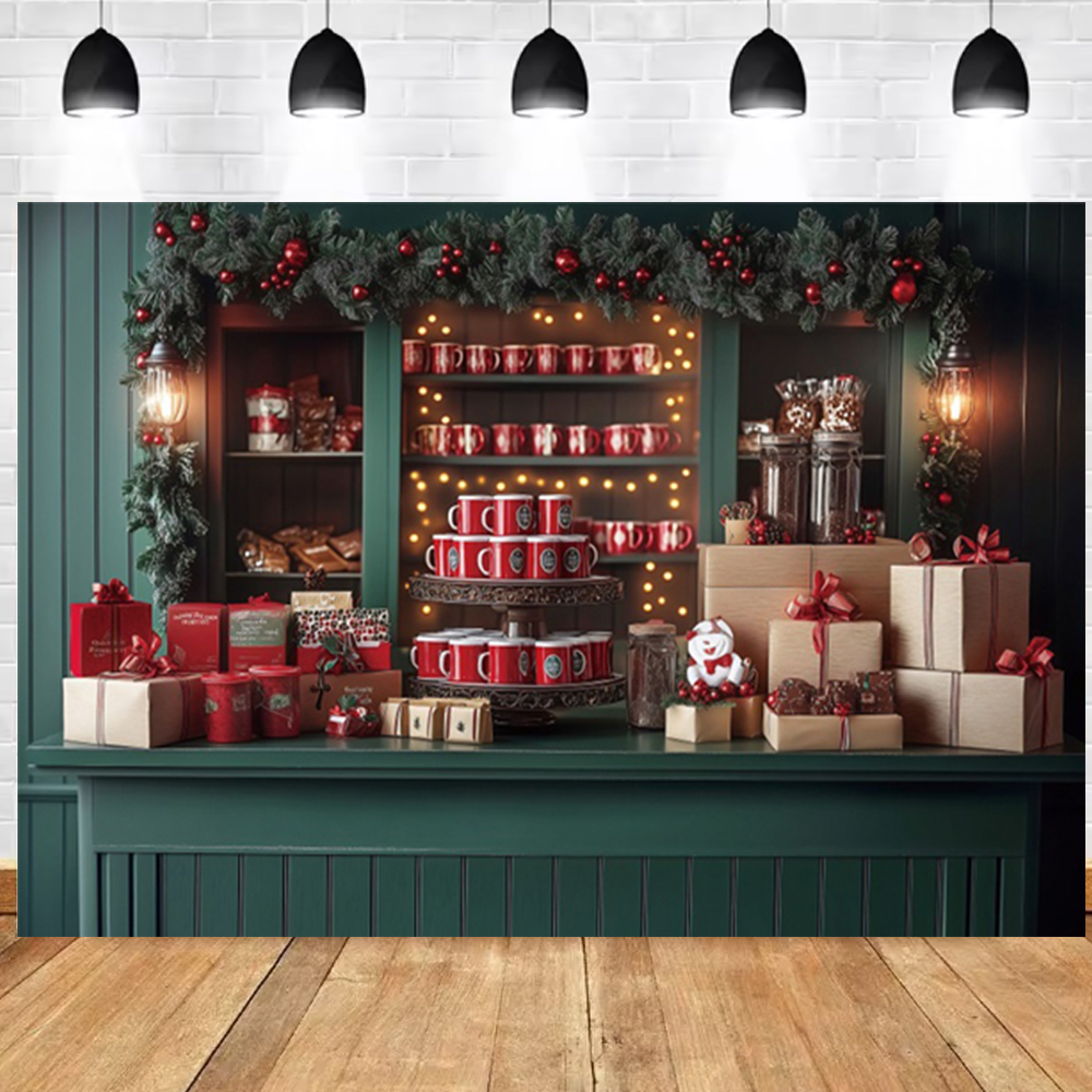 Christmas Photography Backdrop - Dessert Table Backdrop ulasan dan harga