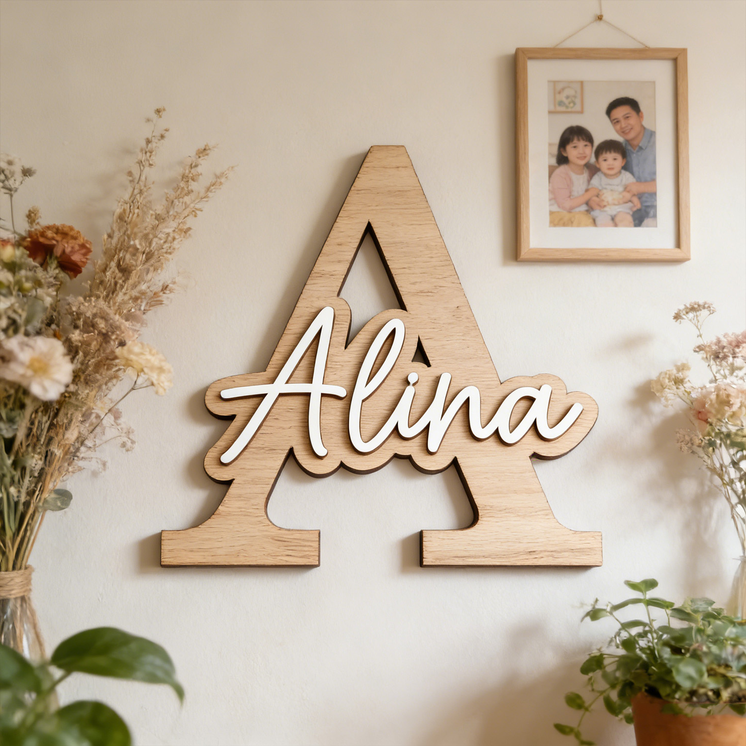 1pc Customizable Wooden Letter - Eve Party ulasan dan harga