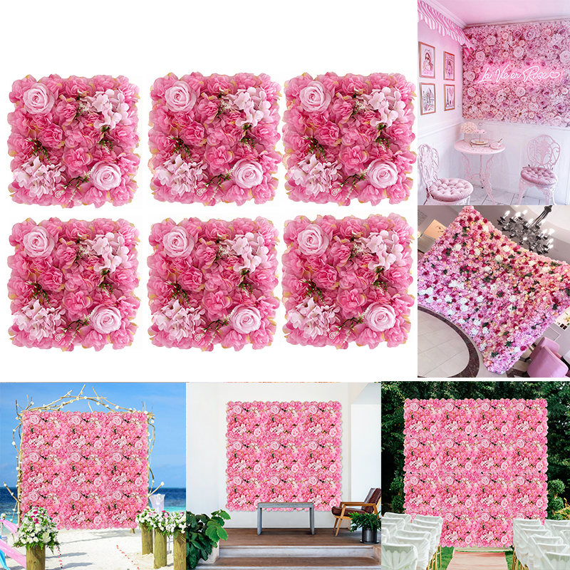 6PCS Artificial Flowers Wall P - Flower Wall Panel ulasan dan harga