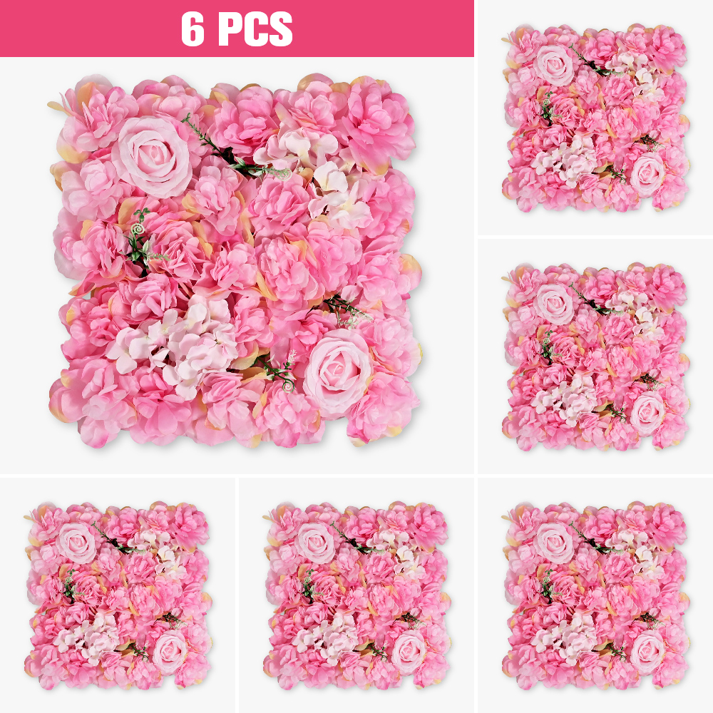 6PCS Artificial Flowers Wall P - Flower Wall Panel ulasan dan harga