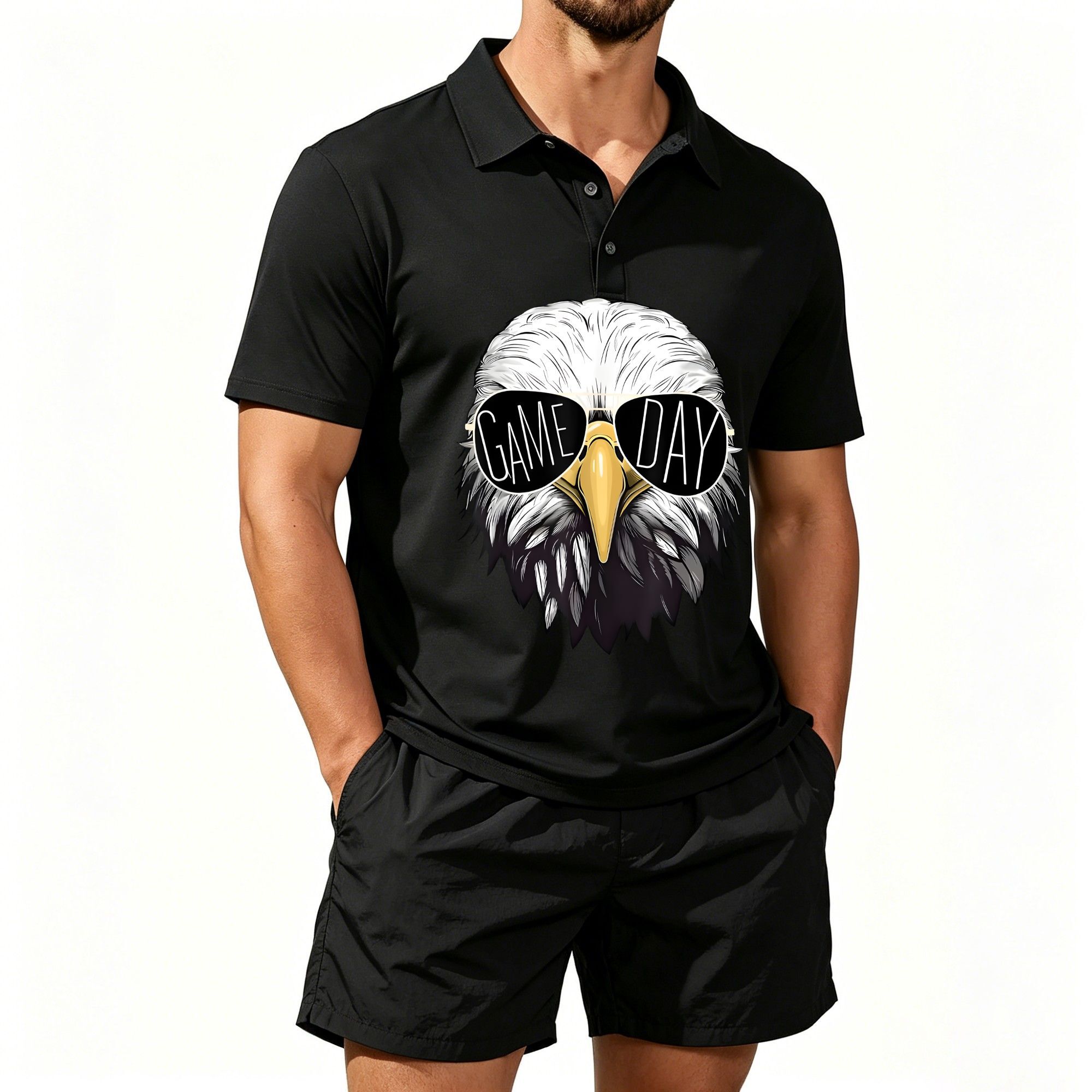 Men's Polo Shirt and Beach Sho - Event & Party Supply Photos ulasan dan harga