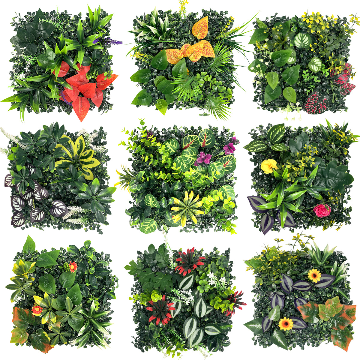 Artificial Plants Grass Wall P - Flower Wall Panel ulasan dan harga