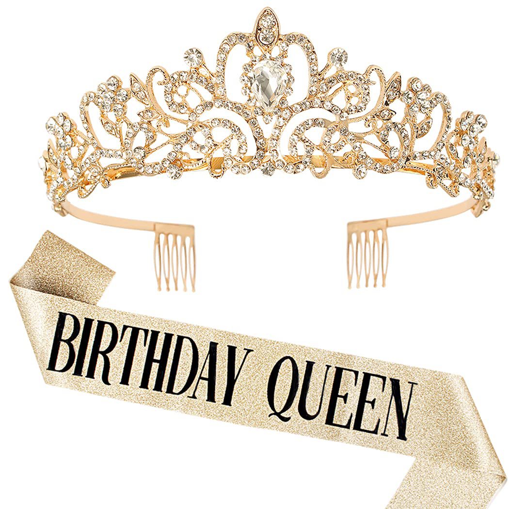 Birthday Queen Sash and Crysta - Birthday Sash Glitter ulasan dan harga