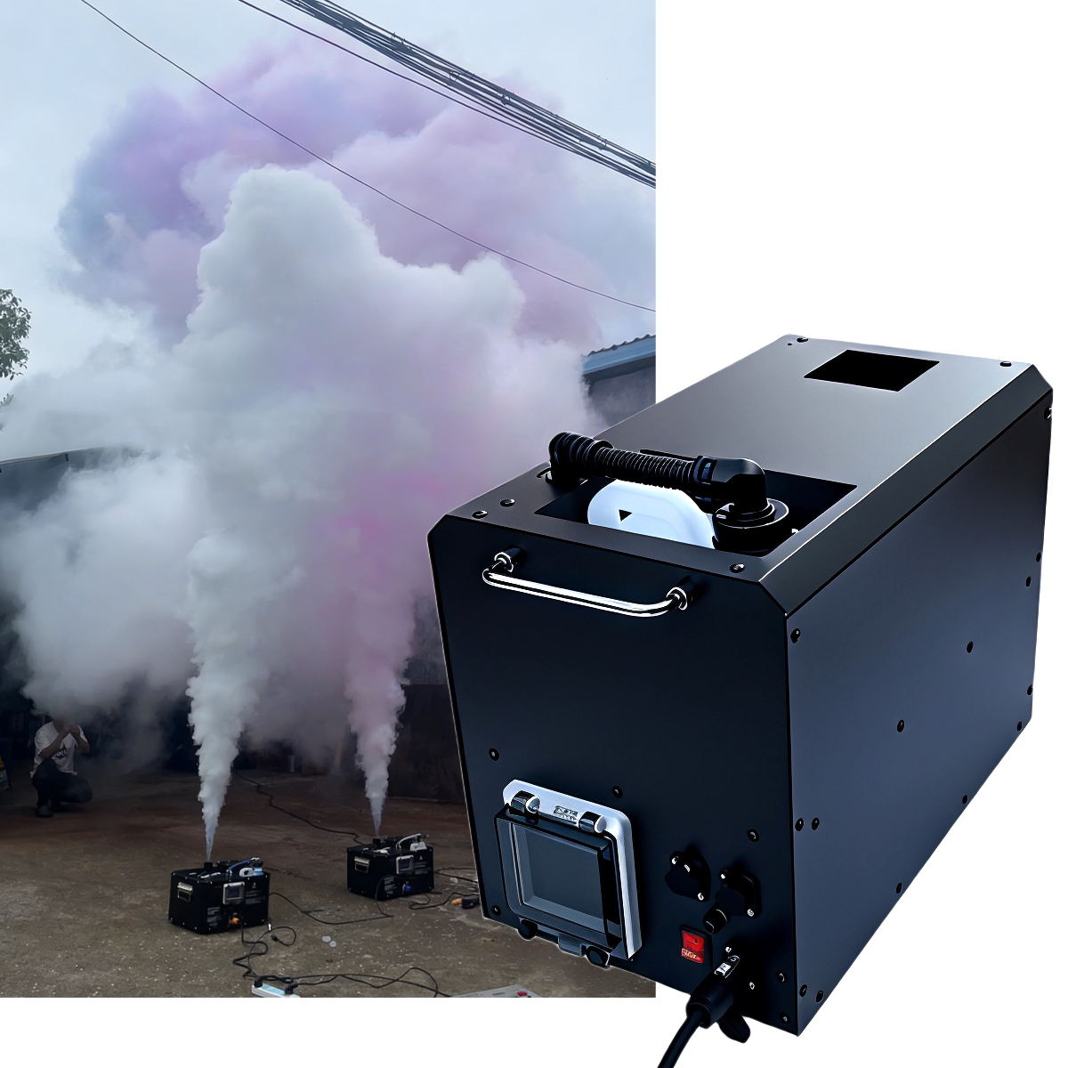 Color Fog Smoke Machine Stage  - Event Party Dj ulasan dan harga