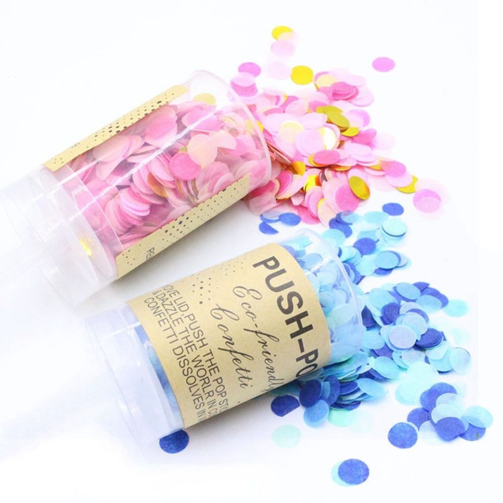Colorful 1Pcs Bridal Shower Pu - Confetti Cannon Tube ulasan dan harga