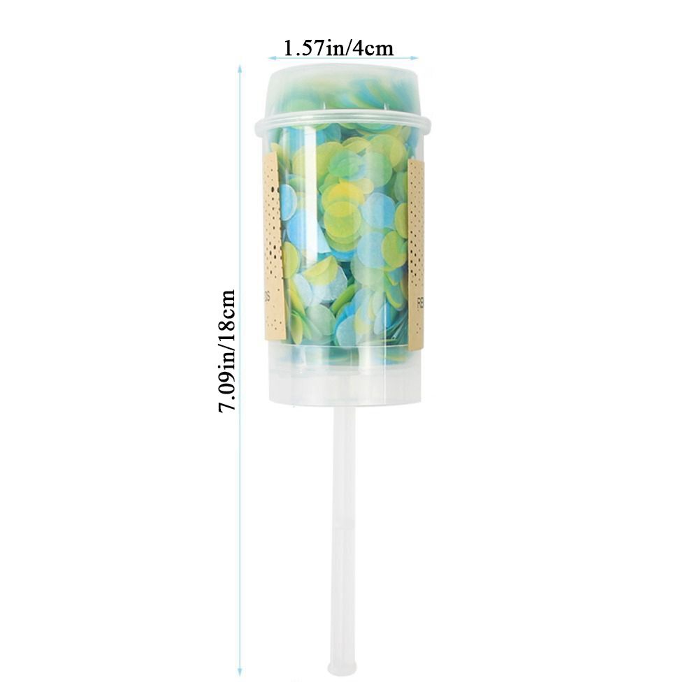 Colorful 1Pcs Bridal Shower Pu - Confetti Cannon Tube ulasan dan harga