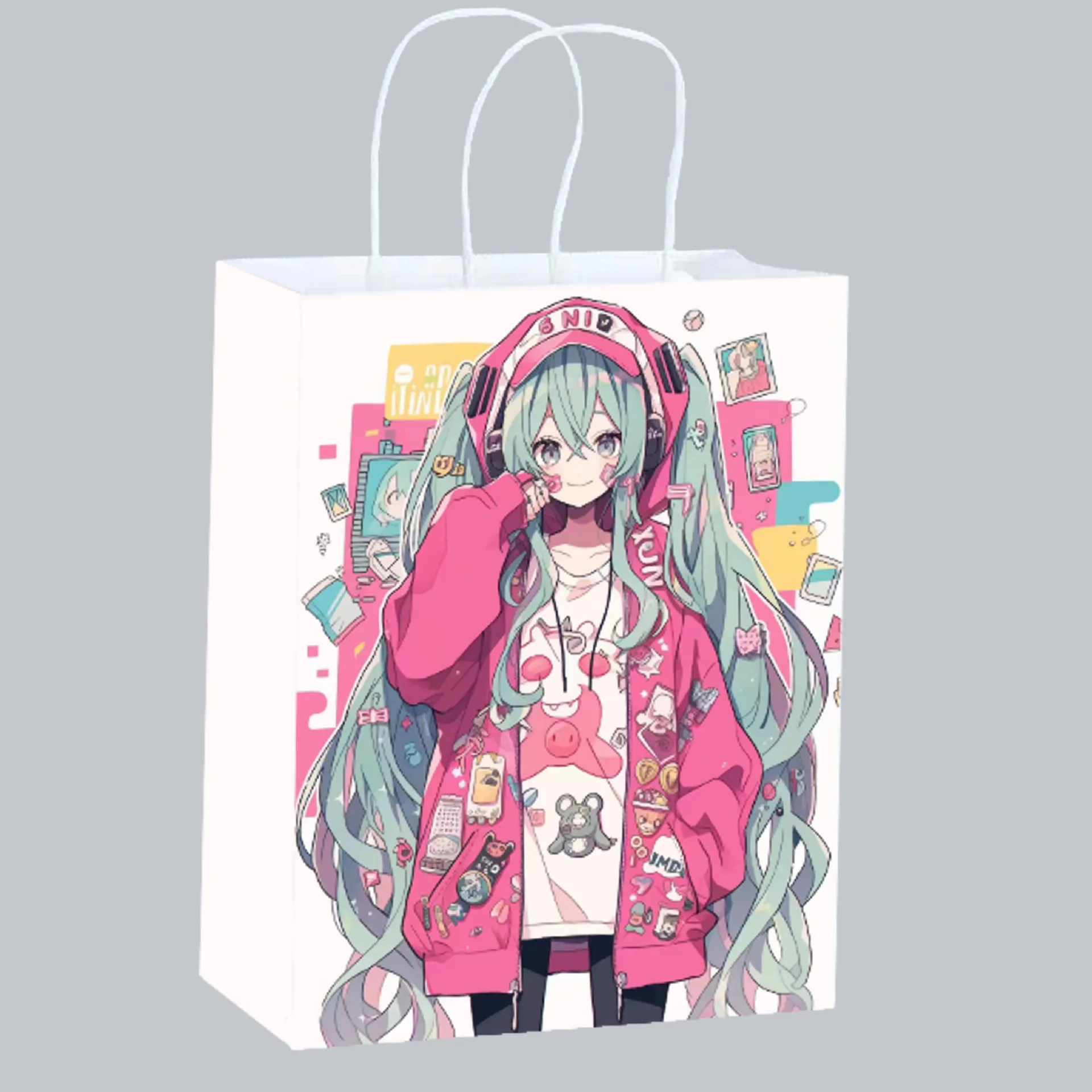 Cute Anime Hatsune Miku Paper  - Party Favor Bag ulasan dan harga